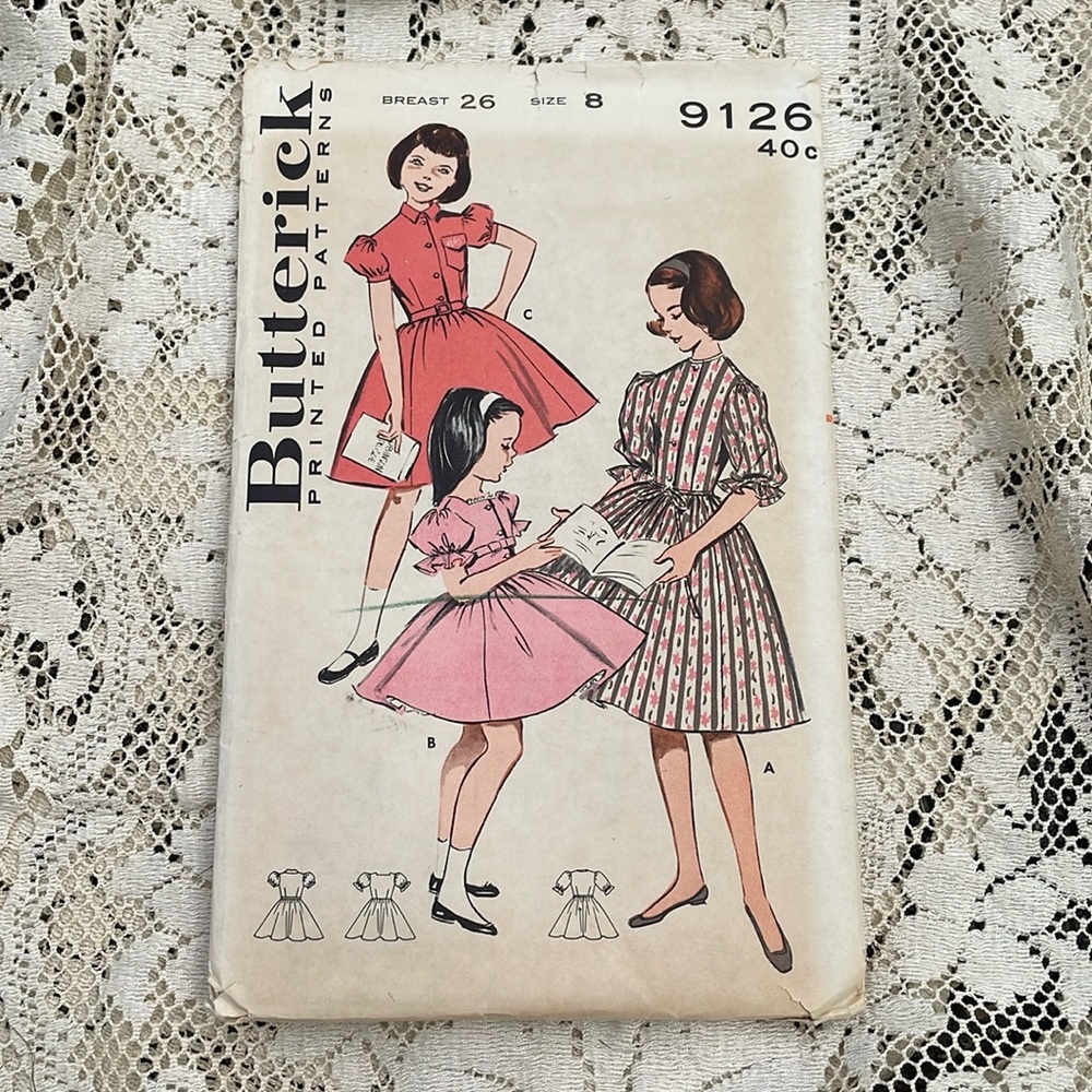 Vtg 1950s Dress Pattern‎